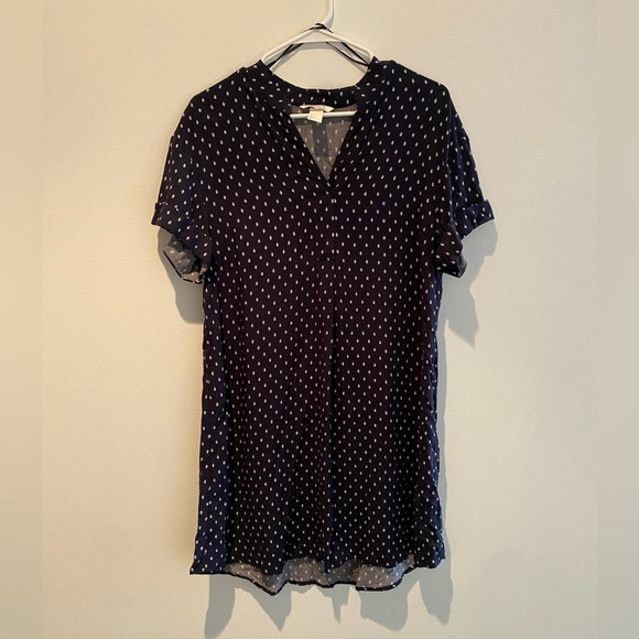 H&M Navy Blue Short Sleeve T Shirt Dress - Picture 1 of 2